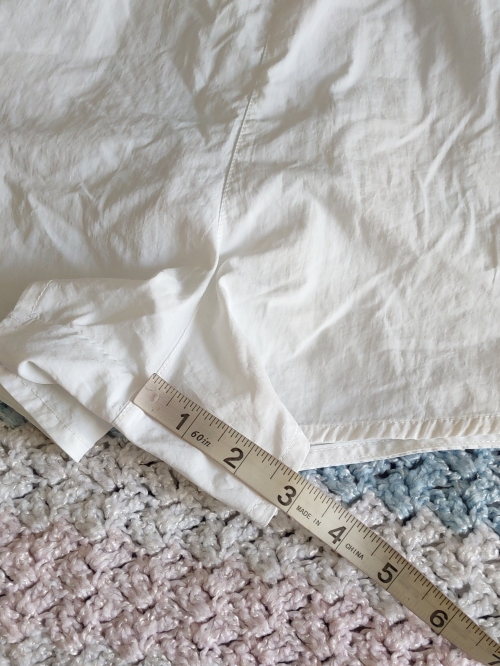 All In Motion Large White High Rise Crinkle Short - Picture 10 of 16